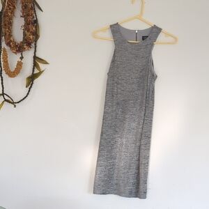 Topshop Gray Sleeveless Dress